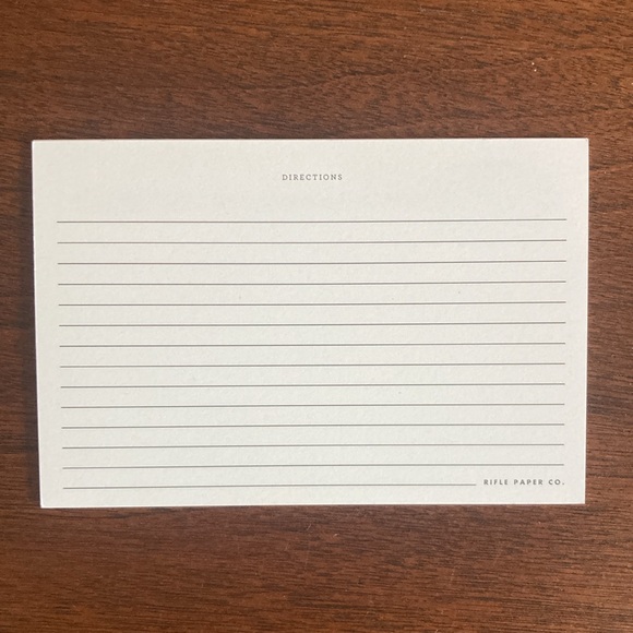 Rifle Paper Co. Blank 4x6” Recipe Cards and Letterpress Dividers - Picture 3 of 8